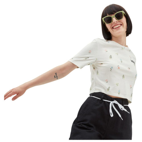 Vans Γυναικεία κοντομάνικη μπλούζα Micro Ditsy Crop Crew